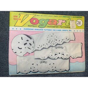 Vogart Repeat Heirloom Transfer Patterns for Embroidery 714 - New
